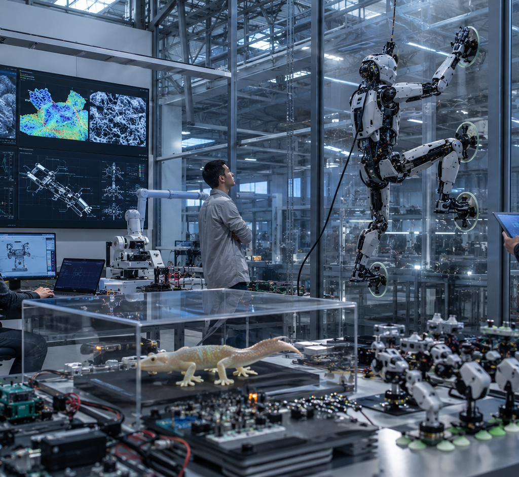 Spider-Man suit technology inspired by gecko wall climbing systems